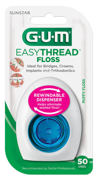 gum-easythread-floss-ไหมขัดฟันชนิดมีหัวเข็ม-จำนวน-50-เส้น-3200b