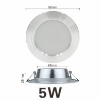 【☊HOT☊】 si39629592258115 ไฟดาวน์ไลท์กลมสีเงินไฟดาวน์ไลท์ Led 5W 9W 12W 15W 18W 220V 230V 240V จุดหยุดพัก