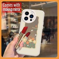 tulip Makeup mirror Phone Case For iphone13 Pro Max Soft case originality Raised lens Anti drop airbag Hangings youth