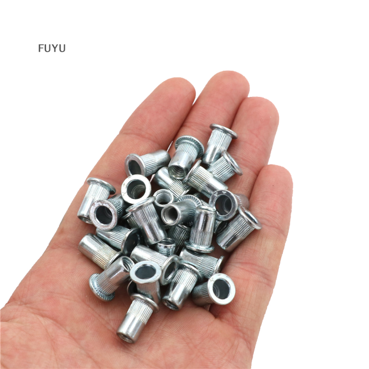 fuyu-m5-thread-blue-white-zinc-rivet-nut-insert-nutter30-pcs