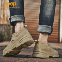 JEEP หนังจี๊ปรองเท้าผู้ชายรองเท้าลำลองรองเท้าเดินป่ากลางแจ้งรองเท้าเดินทางป่ารองเท้าผู้ชายรองเท้าขับรถกีฬา