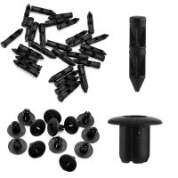 50 Pieces Car Fender Retainer Clips Bumper Plastic Rivets Assortment Splash Shield Fixing Push Pins for 6mm Hole 50Pcs