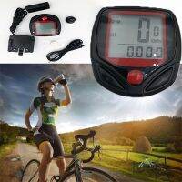 จักรยานจักรยานกันน้ำ จอ LCD คอมพิวเตอร์ดิจิตอล Speedometer Cycling Computer