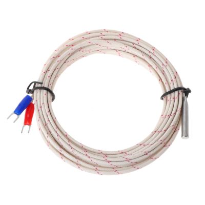 K-Type Thermocouple เซ็นเซอร์อุณหภูมิสำหรับการวัดอุณหภูมิ0-600 ℃ ความไวสูง5X30Mm 1M 5M น้ำหนักเบา