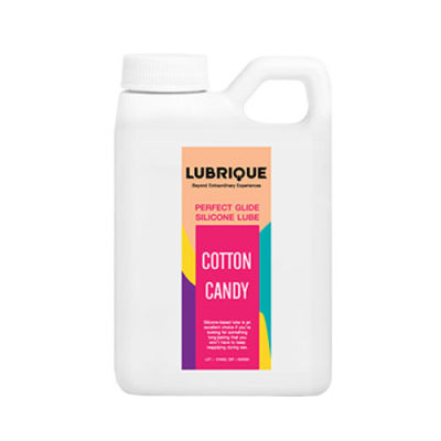 Lubrique Perfect Glide Silicone Lube - Cotton Candy เจลหล่อลื่นรูบิค เพอร์เฟค ไกด์ ซิลิโคน ลูป คอนตอน แคนดี้ 1,000 ml. เจลหล่อลื่นซิลิโคน เจลซิลิโคน เจลหล่อลื่นนวดตัว เจลสปา Powered by Thebedroomstory