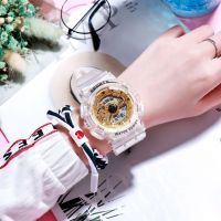 【Hot Sale】 Factory direct sales double display watch male and female students girlfriends transparent waterproof electronic