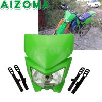 Off-Road Motocross ไฟหน้าสำหรับ Kawasaki KLX 150L 110L 140L 230 250 300 650 KX 65 85 100 250 450 Dirt Bikes Supermoto ไฟหน้า