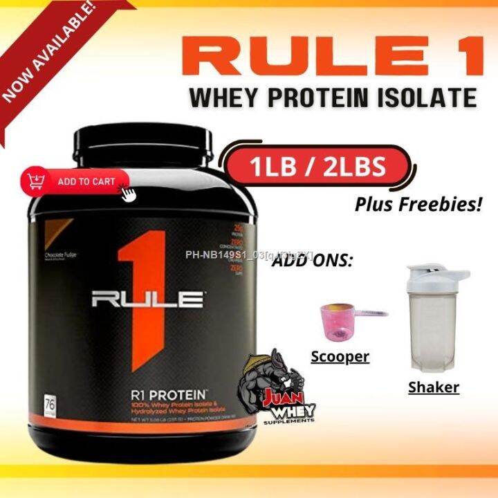 Rule 1 Whey Isolate and Hydrolysate Protein (1LB/2LBS) Lazada PH