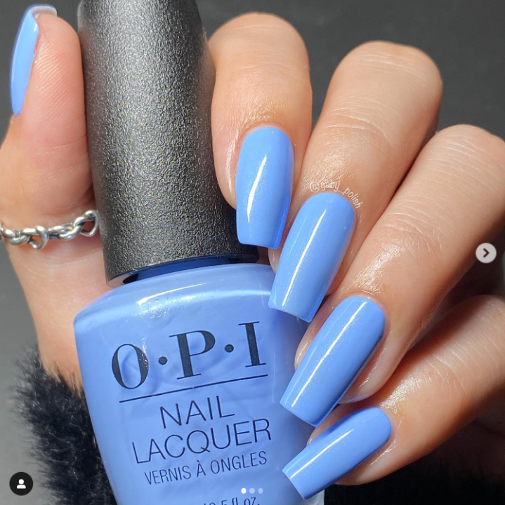 OPI Cant CTRL me ยาทาเล็บ สีฟ้าพาสเทล มีชิมเมอร์วิ้งๆ น่ารักๆ แท้ 💯