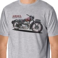 Men Creative Casual Casual Short Sleeve T-shirt Novelty Retro Bikes - Classic Ariel Square Four Inspired design a T shirt XS-4XL-5XL-6XL