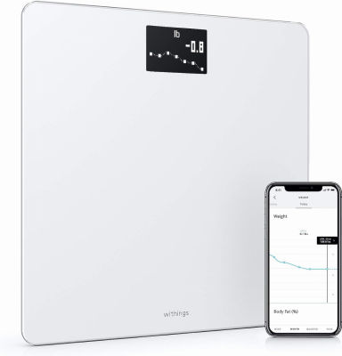 Withings Body - Digital Wi-Fi Smart Scale with Automatic Smartphone App Sync, BMI, Multi-User Friendly, with Pregnancy Tracker &amp; Baby Mode