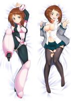 (หากกำหนดเองติดต่อเรา) 180ซม. อะนิเมะญี่ปุ่น My Hero Academia OCHACO URARAKA Dakimakura ปลอกหมอน Boku No Hero Fullbody Hugging หมอนรองสไตล์คอสเพลย์ C