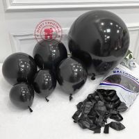 5" 10" 12" 18" 36" Pure Black Balloon Latex Thickened Round Matte Balloons Birthday Party Wedding Halloween Christmas Decoration Balloons