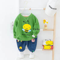 Spring Autumn Baby Boy Clothes Cartoon Bee Boys Sport Suit Baby Boys Top With Long Pants 2Pcs Kids Outfits Children Clothing