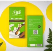 Kẹo Socola sữa nhân Dừa 50% cacao tăng cân 50g Figo