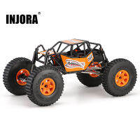 INJORA 310มิลลิเมตรฐานล้อร็อค Buggy แชสซีที่มีหลอดม้วนกรงสำหรับ110 RC ตีนตะขาบรถ Axial SCX10 90046 TRX4