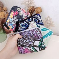 ✟✈◈ VB cotton environmentally friendly printed coin purse mini portable card bag headset bag coin purse