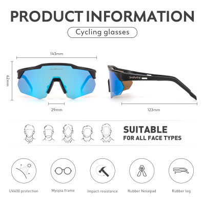 Kapvoe Photochromic แว่นกันแดดขี่จักรยานแว่นตา P Olarized MTB แว่นตาผู้หญิงกลางแจ้งจักรยานกีฬาผู้ชาย UV400ขี่จักรยานแว่นตา