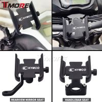 For KYMCO AK550 XCITING 250 300 350 400 400S 500 DownTown125 Motorcycle Handlebar Rearview Mobile Phone Holder GPS Stand Bracket