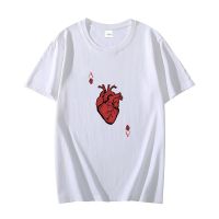 Ace Of Hearts Novelty Poker Design graphic t shirts Cotton T-shirt short sleeve t-shirts Summer Oversized t-shirt Mens clothing