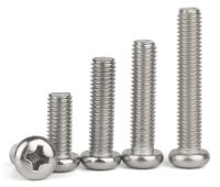 20/50PCS M3 M4 M5 M6 304 Stainless Steel Cross Recessed Pan Head Screws Philips Screw GB818-85 L 3-45mm