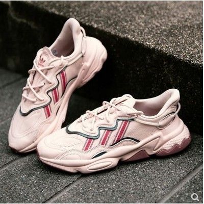 ADDAS clover OZWEEGO pink old shoes running shoes women