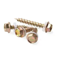 Color Zinc Plated Hex Washer Head Self Tapping Tek Metal Roofing Screws M5.2