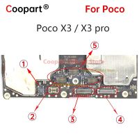 2ชิ้นใหม่เหมาะสำหรับ Xiaomi X3 POCO/X3 Pro LCD Display หน้าจอ FPC เชื่อมต่อที่ชาร์จยูเอสบีที่ชาร์จปลั๊กเสียบขั้วต่อแบตเตอรี่