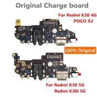 ต้นฉบับ USB Fast Charging Dock Port ไมโครโฟนแจ็คบอร์ดชาร์จ Flex Cable สําหรับ Xiaomi Redmi K30 4G k30 K30i 5G POCO X2 Plate