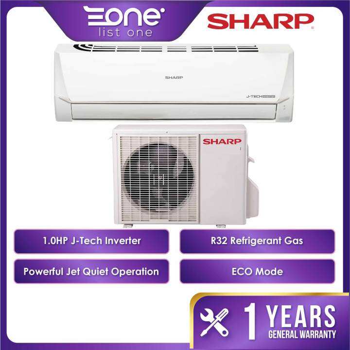 【Installation】Sharp 1.0HP 1HP R32 Inverter Air Conditioner Air Cond