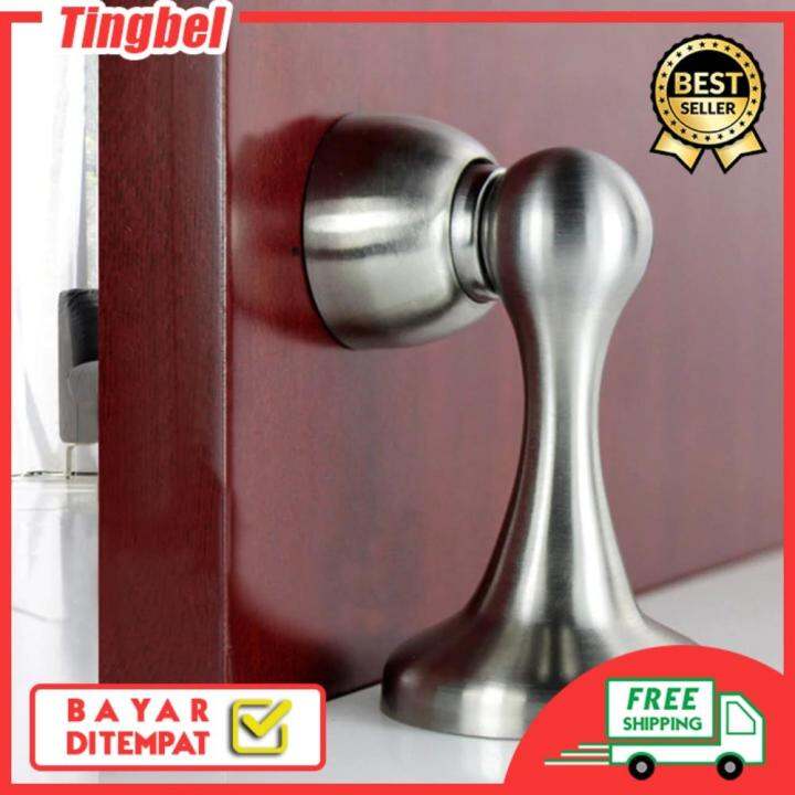 Alat Ganjal Penahan Pintu Magnetic Besi Stainless Pengganjal Ganjelan Door Stopper Lazada