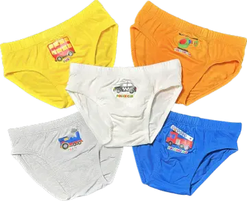 Simply Life - Bamboo - Boys Briefs - Awesome Vehicle (5-Pack Set) Underwear  (nett) Baby Clothing