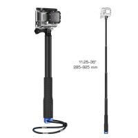 【หรูหรา】 Water Floating Aluminium Handheld Extendable Pole Monopod Sports Camera Selfie Stick For Gopro 7 6 5 4 3 2 1 SJ4000 Accessories