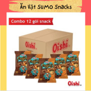 Bịch 12 gói Bim Bim Oishi Bắp Rang Vị Sôcôla Caramen Mobsters - 40g gói