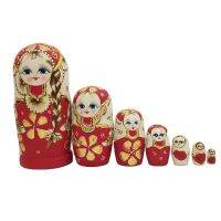 7ชิ้นรัสเซียรังตุ๊กตาไม้ M Atryoshka สำหรับเด็กเด็กคริสต์มาสบ้านตกแต่งห้อง