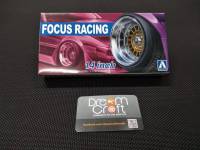 AOSHIMA 1/24 FORCUS RACING 14inch (ล้อ อะไหล่แต่งโมเดลรถ Model DreamCraft)