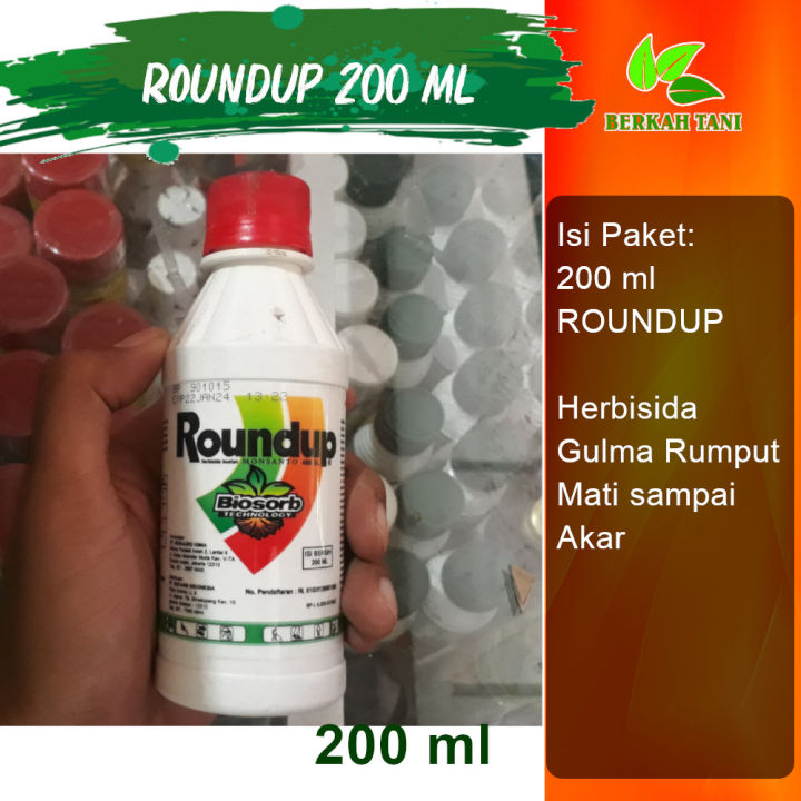 Round Up Roundup 486sl 200 Ml Pembasmi Rumput Liar Sampai Akar Lazada