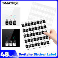 SMATRUL Touch Switch Lcon สติกเกอร์ Wording ป้ายปุ่มกดสวิทช์ผนังฉลากเครื่องใช้ในบ้านสติ๊กเกอร์พร้อมกาวใช้เพื่อแยกกุญแจ