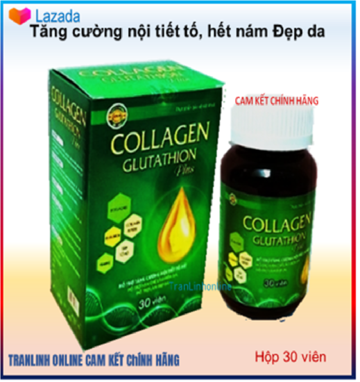 Viên uống trắng da collagen glutathion plus - thành phần sâm tố nữ 300mg - ảnh sản phẩm 1