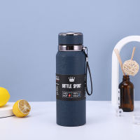 6008001000ml Sports Thermos Bottle Coffee Cup New Ice Flower Painted 316 Stainless Steel Vacuum Flask Water Bottle Adult Gift