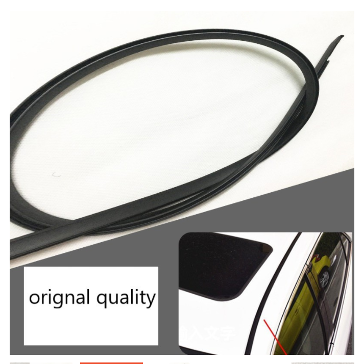 2PCS For TOYOTA VIOS 2008 2013 NCP93 Roof Rubber / Car Roof Seal Strip