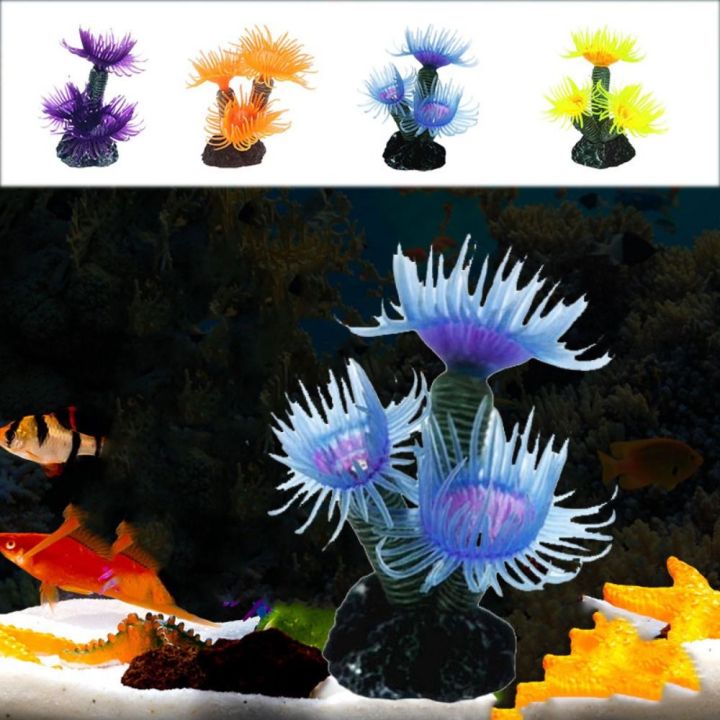 lindsay-adolph-เรซิ่นเทียมปะการังใต้น้ำจำลองดอกไม้ทะเลอ่อนซิลิโคนตกแต่งปะการังใต้น้ำ
