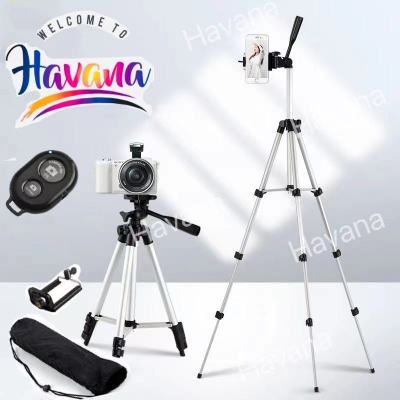 Tripod 3110 ขาตั้งกล้อง 3 ขา ขาตั้งโทรศัพท์ ขาตั้งมือถือ สูง1035mm （ฟรี รีโมทบลูทูธ + ถุงผ้าสำหรับใส่ขาตั้งกล้อง + หัวต่อมือถือ）