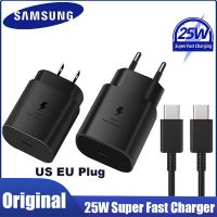 Original Samsung 25W Super Fast Charger Usb Type C Cargador S20 S21 S22 5G A52S A71 A72 A51 Power Adapter For Galaxy Note 20 S10