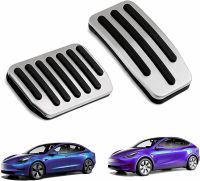 Accessories Non-Slip Aluminum Performance Foot Pedals Pads Kits Car Replacement Modification Sliver Pedals  Pedal Accessories