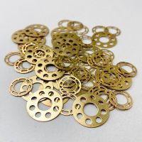 2pcs Folding Knife Brass Washer Gasket for Chris Reeve Large Sebenza Umnumzaan Metal Copper Flat Cushion DIY Repair Replacement