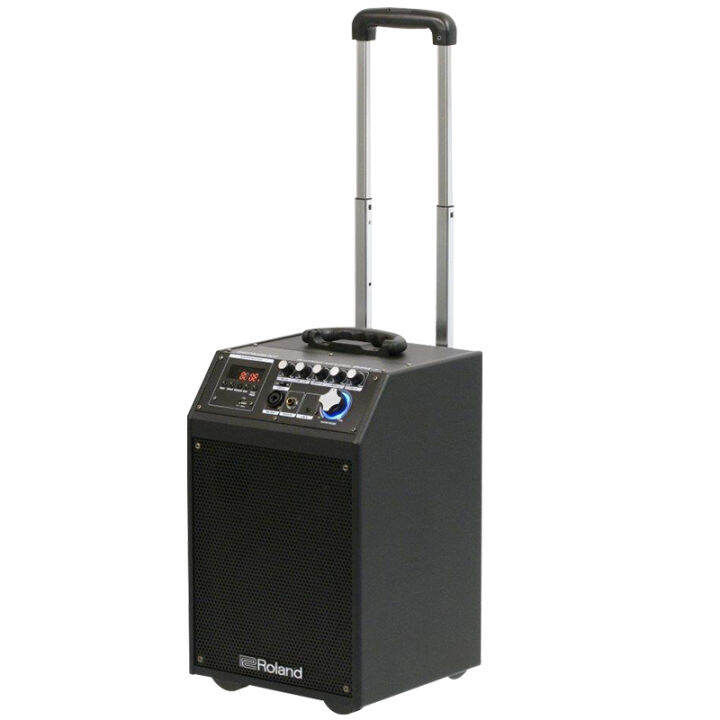 Roland speaker WPA1 guitar playing speaker electric guitar outdoor