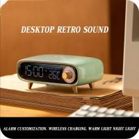 Bluetooth Speaker Wireless Charge Mini Small Night Light New Multifunctional Retro Small Stereo