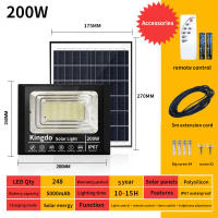 โคมไฟโซล่าเซลล์ 200W โซล่าเซลล์ ไฟโซล่าเซลล์ solar light ไฟโซล่าเซลล์ สีขาว ไฟสปอตไลท์ ไฟ solar cell กันน้ำ IP67