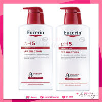 Eucerin pH5 Skin-Protection WASH LOTION 400ml ยูเซอริน  วอช โลชั่น ph5 washlotion ครีมอาบน้ำ โลชั่นอาบน้ำ  แพคคู่  ได้ 2 ขวด